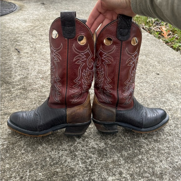 Double H Buckaroo Cowboy Boots 1518 Made in USA size 8 EUC - Picture 4 of 13